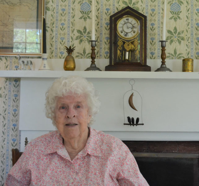 Martha Scudder at her home in Damariscotta, Oak Gables, where she has lived and worked since 1983. Scudder ran a nursery there for 25 years alongside the bed-and-breakfast still open today. (Johnathan Riley photo)