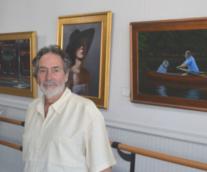 Longtime Nobleboro resident Bernie DeLisle has lived a life of variety, from the front lines of the Vietnam War to running a bead store in Damariscotta. DeLisle's current project, The Peace Gallery, is an art gallery focused on promoting veteran art and providing a community space. (Johnathan Riley photo)