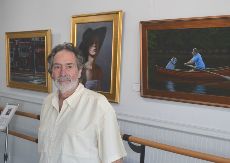 Longtime Nobleboro resident Bernie DeLisle has lived a life of variety, from the front lines of the Vietnam War to running a bead store in Damariscotta. DeLisle's current project, The Peace Gallery, is an art gallery focused on promoting veteran art and providing a community space. (Johnathan Riley photo)