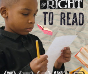 Poster for "The Right to Read" (Photo courtesy Harbor Theater)