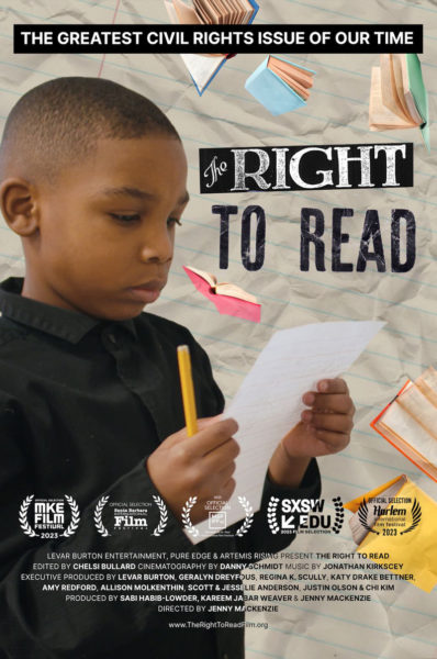 Poster for "The Right to Read" (Photo courtesy Harbor Theater)