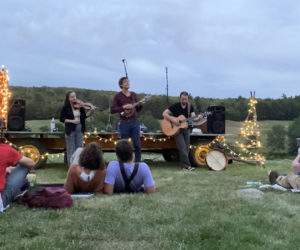A previous music performance at Pumpkin Vine Family Farm in Somerville. Matt Consul and Katherine Liccardo will perform this year's Music and the Spheres event on Saturday, July 29. (Photo courtesy Pumpkin Vine Family Farm)
