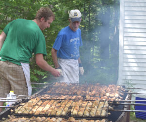 The chicken barbecue pit crew will be at the North Nobleboro Day Saturday, Aug. 12. (Photo courtesy North Nobleboro Community Association)