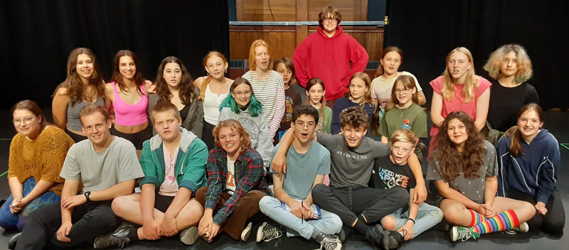 The Heartwood summer student cast of "Scapino!" (Photo courtesy Heartwood Theater)