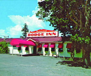 Dodge Inn Restaurant in a real bright colorful photo. Done by Owen Arts Color of Newcastle. (Photo courtesy Calvin Dodge collection)