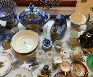 Kitchen items will be among the bargains at the Attic-Basement-Closet Rummage Sale at the historic Washington Schoolhouse at 1426 Route 32 in Round Pond. (Photo courtesy Round Pond Schoolhouse Association)