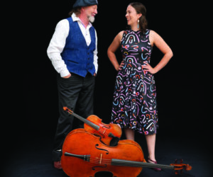 Alasdair Fraser, "the Michael Jordan of Scottish fiddling," and Californian cellist Natalie Haas span the full spectrum between intimate chamber music and ecstatic dance energy. (Photo courtesy Opera House at Boothbay Harbor)