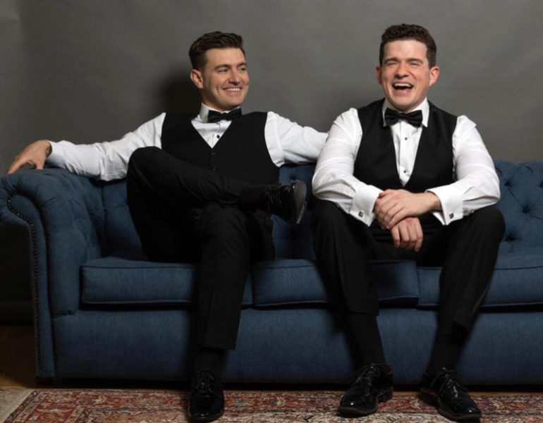 Irish tenor Emmet Cahill (left) and American baritone Emmett OHanlon present The Golden Age of Hollywood, an evening of classic songs from the silver screen and great Broadway musicals on Friday, Aug. 18. (Photo courtesy Opera House at Boothbay Harbor)