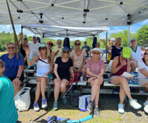 Tennis players and supporters at the 17th annual Sanford Open Tennis Tournament and fundraiser. (Photo courtesy CLC YMCA)