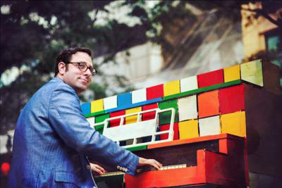 Ethan Uslan at the piano in Charleston (Courtesy photo)