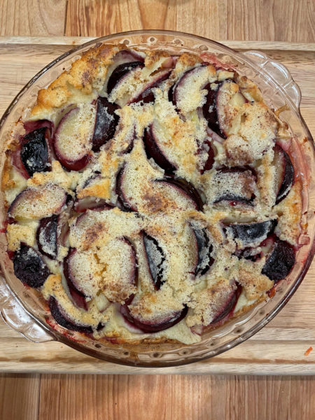 Plum clafoutis (Photo courtesy I. Winicov Harrington)