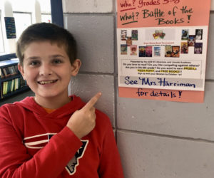 Students in grades 5-8 in AOS 93 are signing up this month for the Great Maine Book Tournament. So far, there are 15 interested team members at Nobleboro Central School. (Photo courtesy Nobleboro Central School)