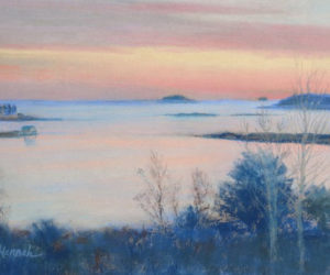 "The Bay's Evansong," by Kay Sawyer Hannah (Photo courtesy Pemaquid Art Gallery)