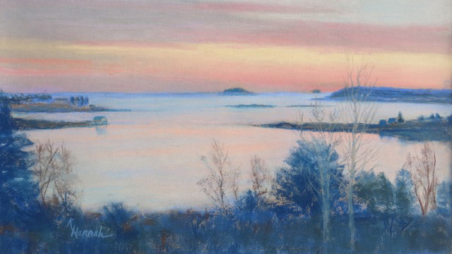 "The Bay's Evansong," by Kay Sawyer Hannah (Photo courtesy Pemaquid Art Gallery)