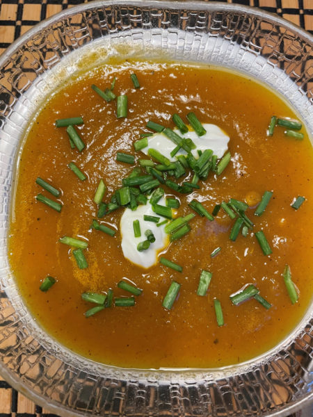 Roasted butternut squash bisque (Photo courtesy I. Winicov Harrington)