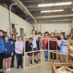 LA Student Volunteers Build Window Inserts for Community Cares Day