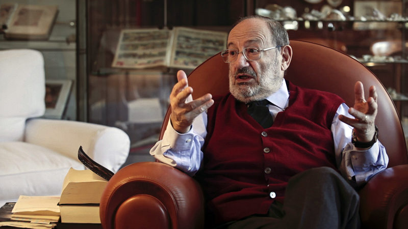 A still from "Umberto Eco: A Library of the World" (Photo courtesy Lincoln Theater)