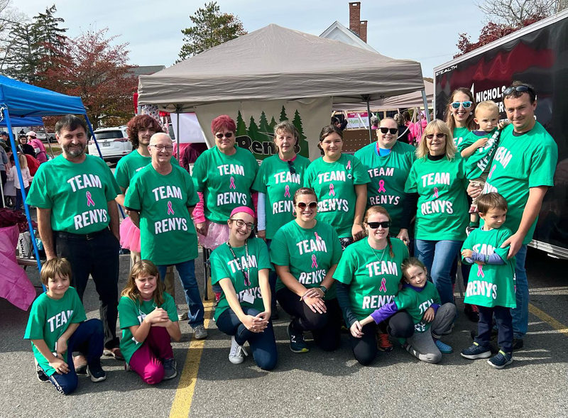 Team Renys 2022. The 2023 Making Strides of Midcoast Maine walk will be held Sunday, Oct. 22, beginning at the First National Bank in Damariscotta at 1 p.m. (Courtesy photo)
