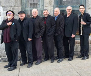 From left: Novel Jazz members Michael Mitchell, David Clarke, Herb Maine, Barney Balch, Mickey Felder, Bill Manning, and David Harris. (Courtesy photo)