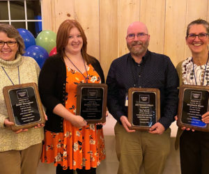 From left: Cheney Financial Group award winners Bobbi Monaghan, Kristina Childers, Joe Ford, and Stephanie Mayo. (Photo courtesy Cheney Financial Group)