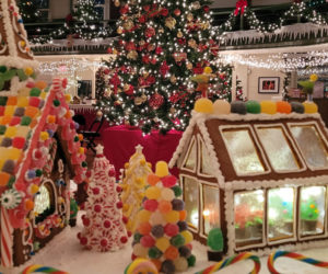 Carla Warren's most spectacular gingerbread houses. (Photo courtesy Opera House at Boothbay Harbor)