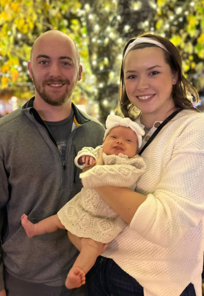 Parents Mathew and Christine Kennedy with their daughter Danielle Jane Kennedy (Photo courtesy Scott Hilton)