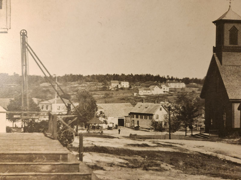 The town well being dug in 1908. (Photo courtesy Lori Crook)