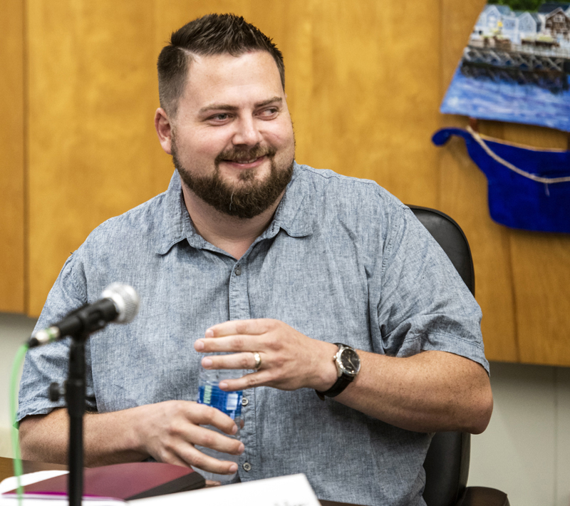 Matthew R. Brackley attends a candidate forum in Wiscasset on Sept. 29, 2022. Brackley entered a guilty plea last week to the felony of assaulting, resisting, or impeding two officers at the United States Capitol building on Jan. 6, 2021. (LCN file photo)