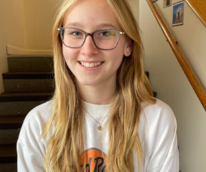 Lily Coleman, an eighth-grade student at the Center for Teaching and Learning in Edgecomb, was selected as the Lincoln County winner of a statewide writing contest. (Photo courtesy CTL)