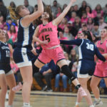 Medomak Valley Girls Lose to Oceanside in 7th Annual Paws for the Cause Pink Out Game
