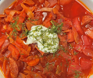 Beet borscht (Photo courtesy I. Winicov Harrington)