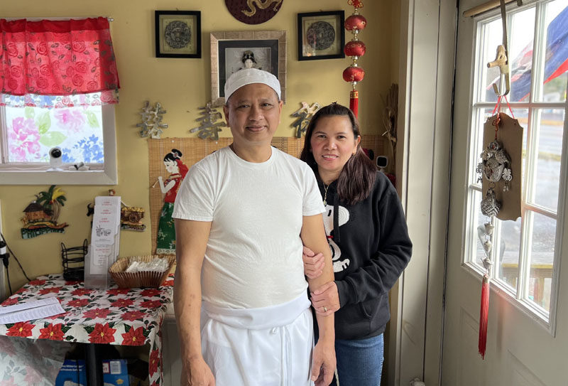 Bernard and Marian De Lima in their restaurant Jade Express, which was founded in 2008.