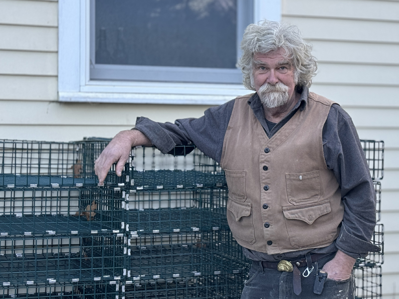 Jeff Smokey McKeen, the Pemaquid Oyster Company co-founder and head of operations, has been working on the Damariscotta River since 1976. While he is locally known for his role with the company, McKeen is also a respected folklorist, master carpenter, and musician who has traveled around the world. (Johnathan Riley photo)