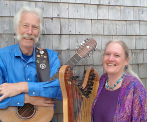 Celtic folk duo Castlebay, Fred Gosbee and Julie Lane, will celebrate St. Patrick's Day with a free performance of traditional Irish music at Broad Bay Congregational Church, at 941 Main St. in Waldoboro, on Sunday, March 17. (Courtesy photo)