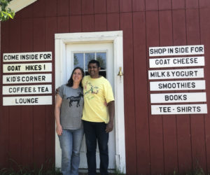 Kelly Payson-Roopchand and Anil Roopchand, owners of Pumpkin Vine Family Farm in Somerville. (Photo courtesy Madaline Copeck)