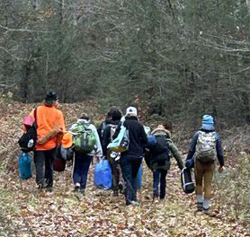 Getting off the grid and onto the trail. (Photo courtesy Hearty Roots)