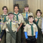 Troop 213 Scouts Advance at Court of Honor