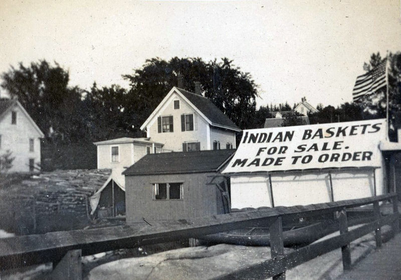 As discussed in the Aug. 6 lecture by Professor Hall, the Wabanaki continued their presence in the region into the historic era, as seen here in this photo taken in Bristol Mills around 1915. (Photo courtesy Old Bristol Historical Society collection)