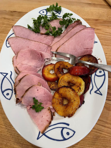 Ham and fried apples (Photo courtesy I. Winicov Harrington)