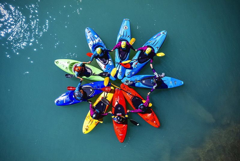 In the inspiring film Â“Chicas al Agua,Â” by local filmmaker Liz McGregor, teenage girls in FutaleufÃº, Chile learn how to kayak while developing friendships and self-confidence along the way. (Photo courtesy Coastal Rivers)