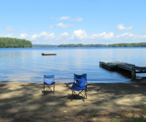 The Damariscotta Lake view that inspired the opening scene of David Charters' 2023 novel, "The Resident Agent." (Photo courtesy David Charters)