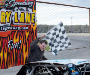 Nick Morton happily celebrates his second career Super Street victory. (Photo courtesy Jasen Dickey Photography)