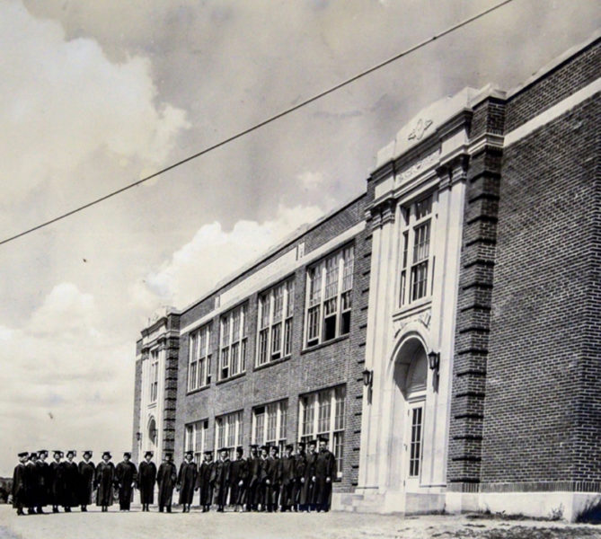 The old Waldoborough school. (Photo courtesy Waldoborough Historical Society)