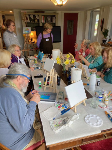 A painting workshop at Inn Along the Way. (Courtesy photo)