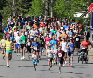 The runners are off for the 2024 Run with the Alewives 5K in Damariscotta Mills Saturday, May 25. (Photo courtesy Kris Kristine)