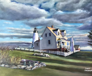 Pemaquid Point, oil on linen by Mark Malinowski (Photo courtesy Saltwater Artists Gallery)