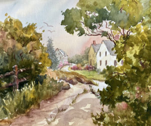 "Monhegan Way," by Jan Kilburn (Photo courtesy Pemaquid Art Gallery)