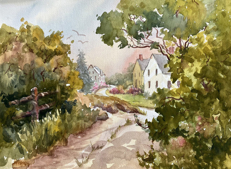 "Monhegan Way," by Jan Kilburn (Photo courtesy Pemaquid Art Gallery)