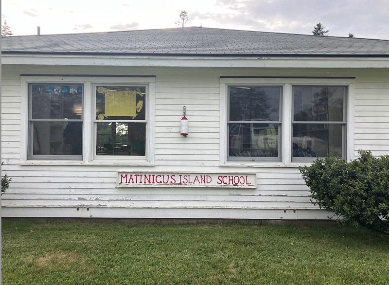 The one room schoolhouse on Matinicus Island will get a crisp new look thanks to a team of apprentices from the Carpenters Boat Shop. (Photo courtesy Carpenter's Boat Shop)