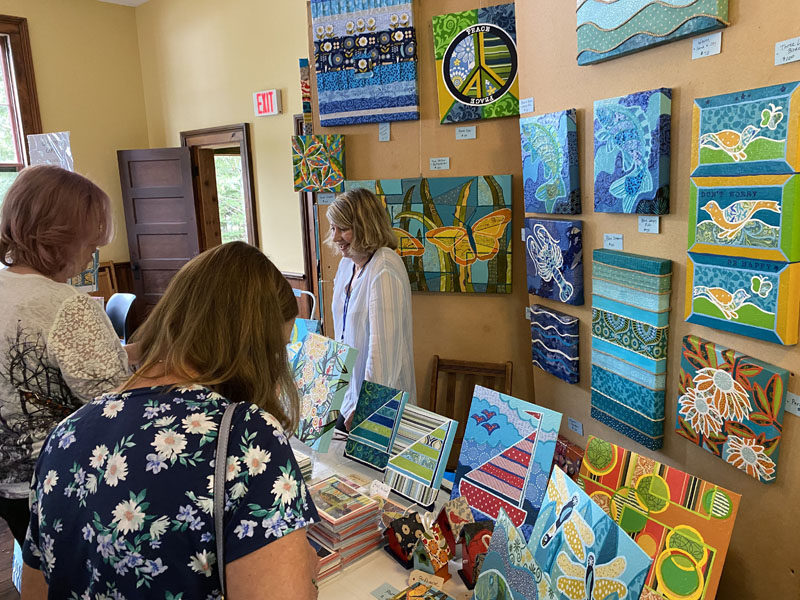 This year, 17 peninsula artists and artisans be selling a variety of handcrafted works inside and outside the historic Round Pond Schoolhouse during the 13th annual Arts at the Schoolhouse event. (Photo courtesy Jim Stano)